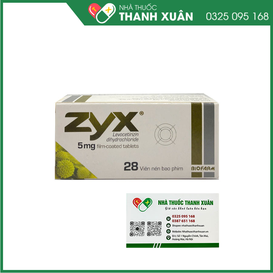 ZYX thuốc chống dị ứng
